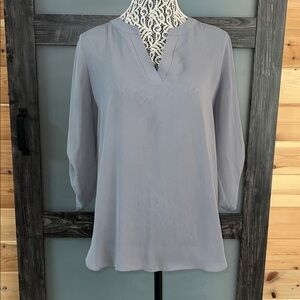 Chaus Light Gray Women's Blouse